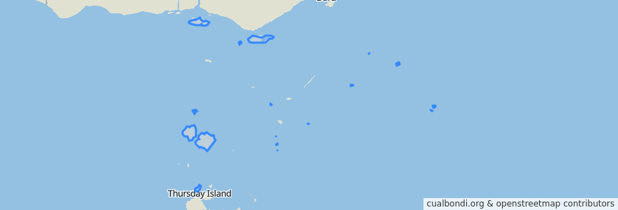 Mapa de ubicacion de Torres Strait Island Regional.