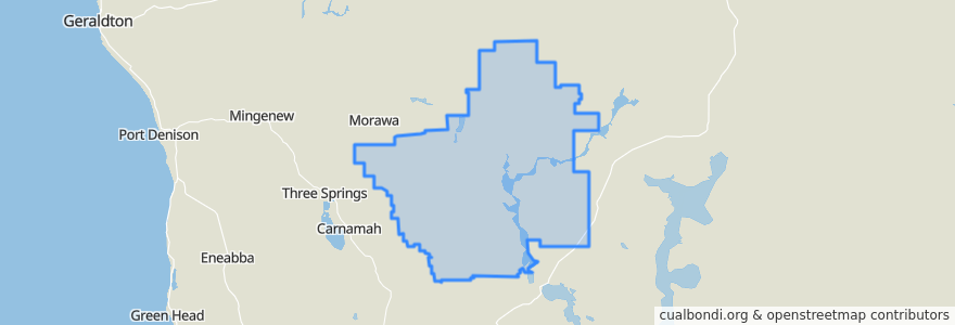 Mapa de ubicacion de Shire Of Perenjori.