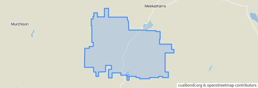 Mapa de ubicacion de Shire Of Cue.