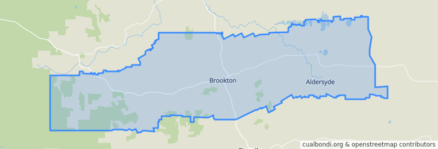 Mapa de ubicacion de Shire Of Brookton.