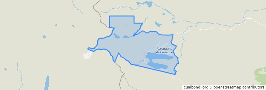 Mapa de ubicacion de Municipio de Caviahue - Copahue.