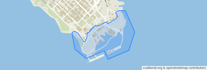 Mapa de ubicacion de Darwin Waterfront Precinct Municipality.