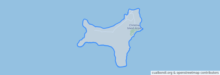 Mapa de ubicacion de Shire of Christmas Island.