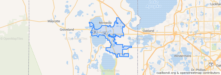 Mapa de ubicacion de Clermont.