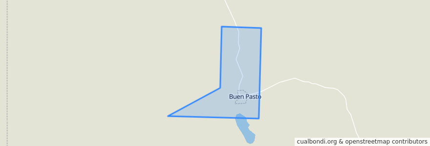 Mapa de ubicacion de Comuna Rural de Buen Pasto.