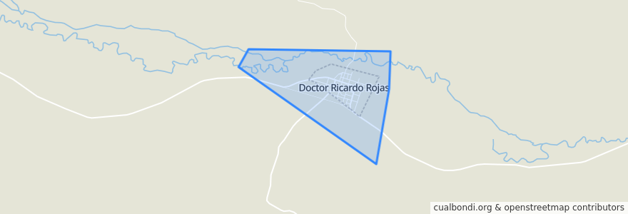 Mapa de ubicacion de Comuna Rural de Doctor Ricardo Rojas.