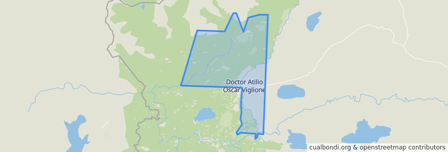 Mapa de ubicacion de Comuna Rural de Doctor Atilio Oscar Viglione.