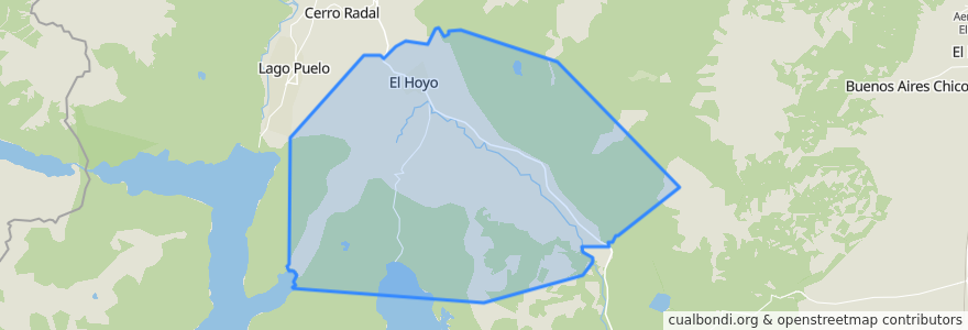 Mapa de ubicacion de Municipio de El Hoyo.