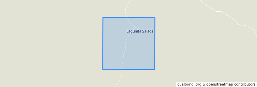 Mapa de ubicacion de Comuna Rural de Lagunita Salada.