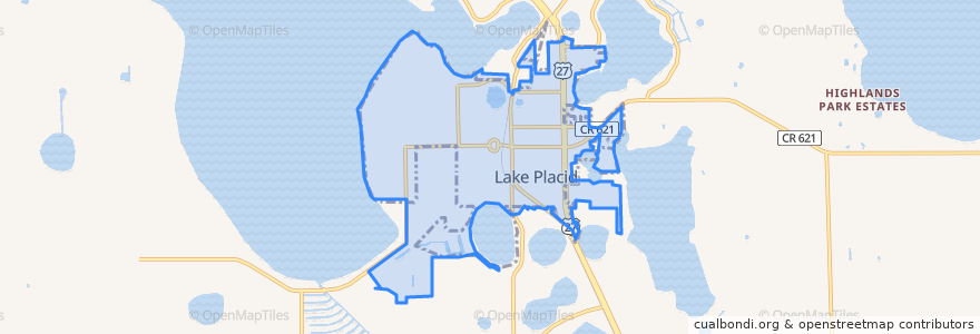 Mapa de ubicacion de Lake Placid.