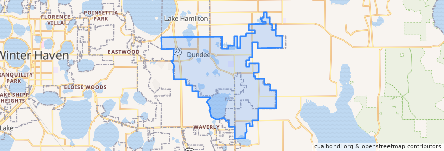 Mapa de ubicacion de Dundee.