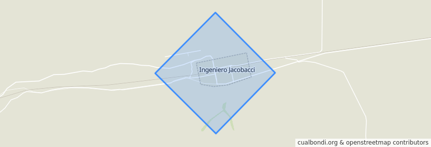 Mapa de ubicacion de Municipio de Ingeniero Jacobacci.