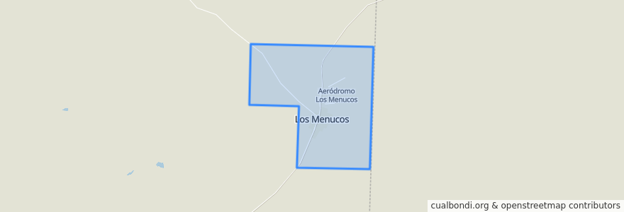 Mapa de ubicacion de Municipio de Los Menucos.