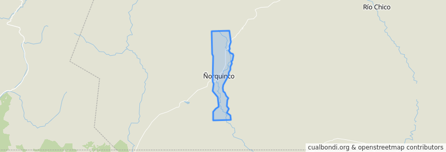 Mapa de ubicacion de Municipio de Ñorquincó.