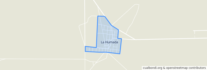 Mapa de ubicacion de La Humada.