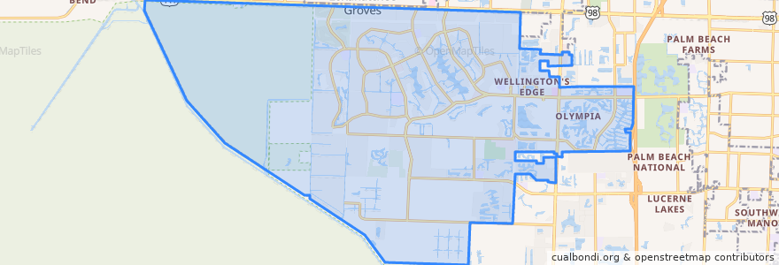 Mapa de ubicacion de Wellington.