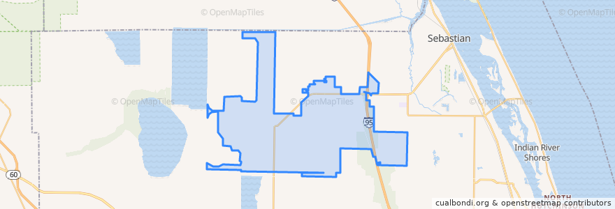 Mapa de ubicacion de Fellsmere.