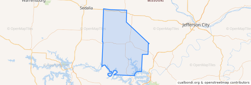 Mapa de ubicacion de Morgan County.