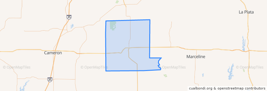 Mapa de ubicacion de Livingston County.