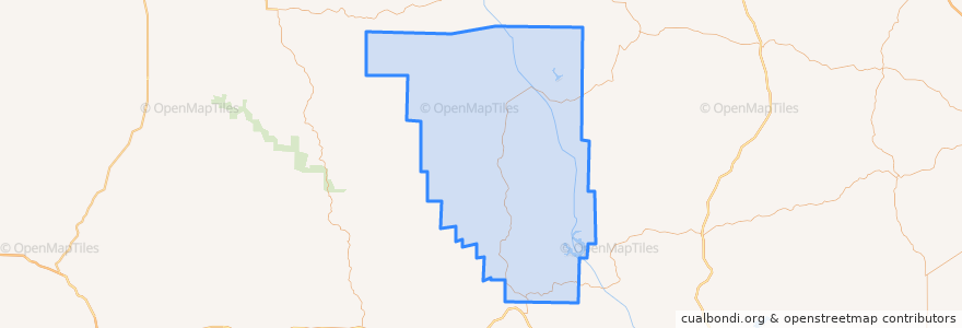 Mapa de ubicacion de Reynolds County.