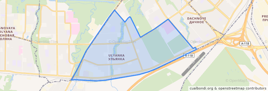 Mapa de ubicacion de округ Ульянка.
