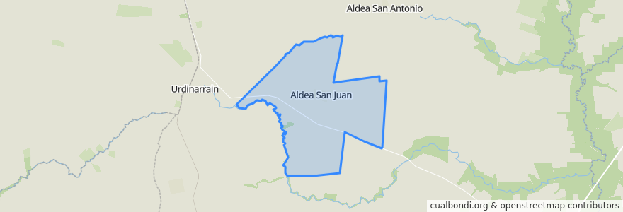 Mapa de ubicacion de Junta de Gobierno de Aldea María San Juan.