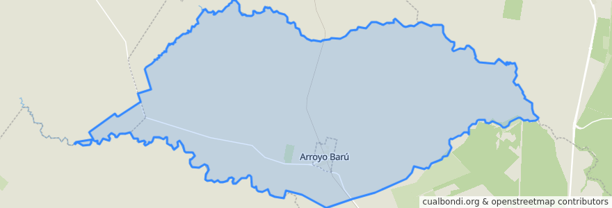 Mapa de ubicacion de Junta de Gobierno de Arroyo Barú.