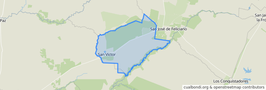 Mapa de ubicacion de San Víctor.