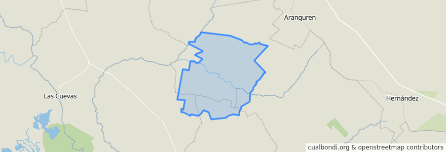 Mapa de ubicacion de Junta de Gobierno de Chilcas.