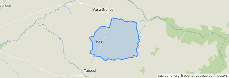 Mapa de ubicacion de Junta de Gobierno de Sosa.