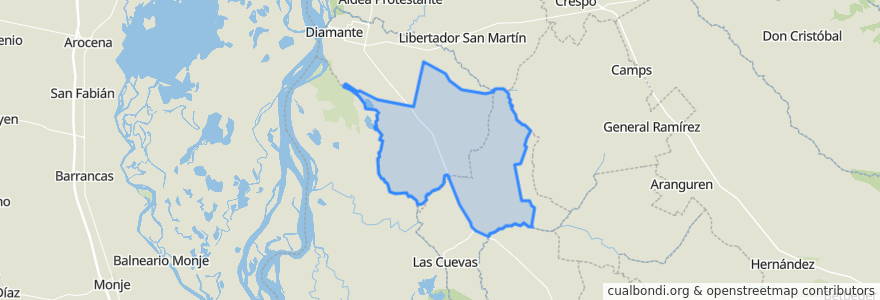 Mapa de ubicacion de Junta de Gobierno de Costa Grande.