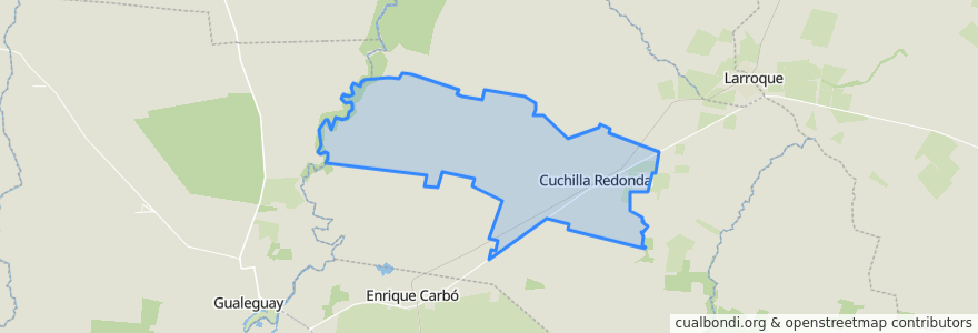 Mapa de ubicacion de Junta de Gobierno de Cuchilla Redonda.