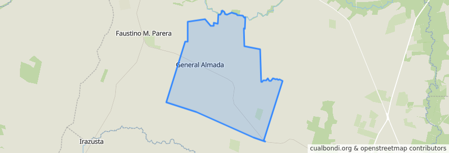 Mapa de ubicacion de Junta de Gobierno de General Almada.