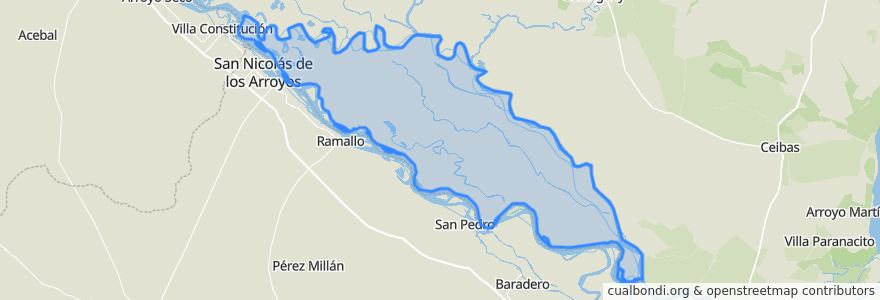 Mapa de ubicacion de Junta de Gobierno de Islas Las Lechiguanas.