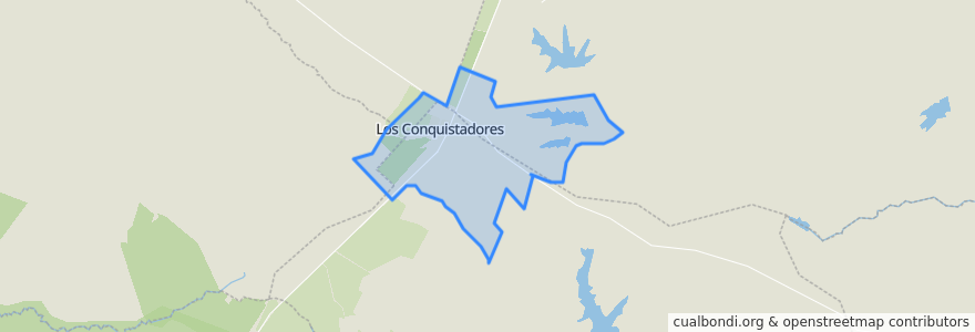 Mapa de ubicacion de Municipio de Los Conquistadores.