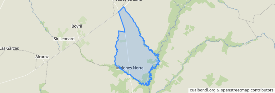 Mapa de ubicacion de Junta de Gobierno de Mojones Norte.