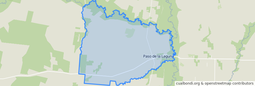 Mapa de ubicacion de Junta de Gobierno de Paso de la Laguna.