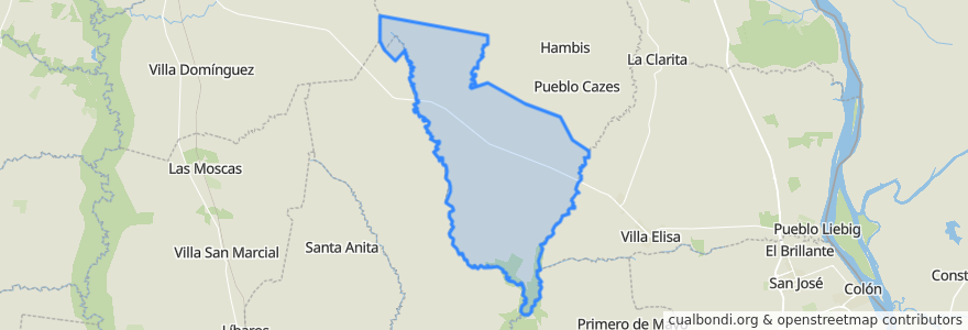 Mapa de ubicacion de Junta de Gobierno de San Miguel.