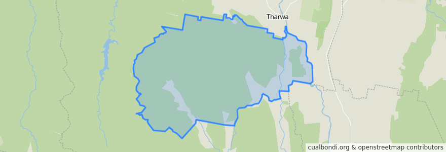 Mapa de ubicacion de District of Tennent.