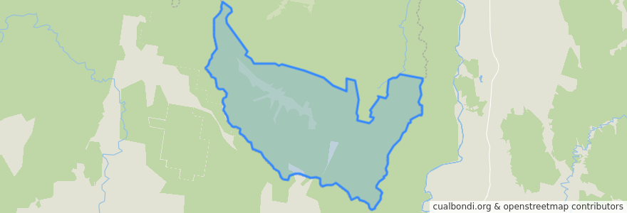 Mapa de ubicacion de District of Mount Clear.