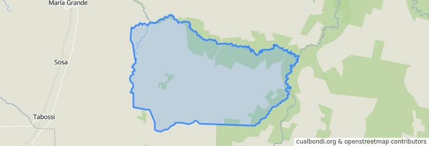 Mapa de ubicacion de Junta de Gobierno de Santa Luisa.