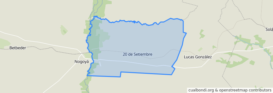 Mapa de ubicacion de Junta de Gobierno de Veinte de Septiembre.