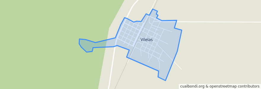 Mapa de ubicacion de Vilelas.