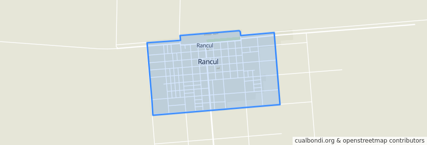 Mapa de ubicacion de Rancul.