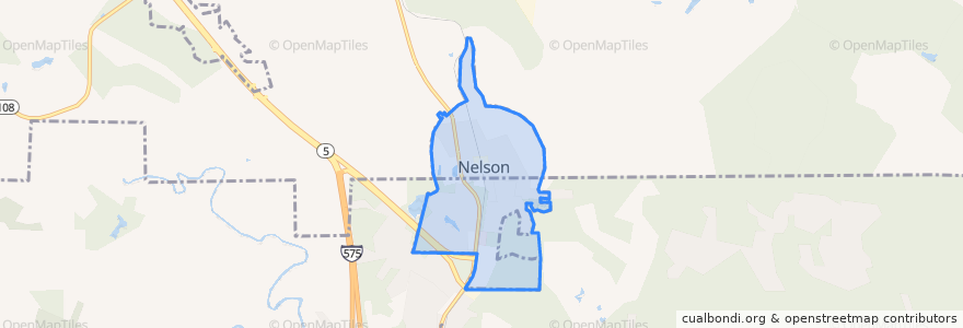 Mapa de ubicacion de Nelson.