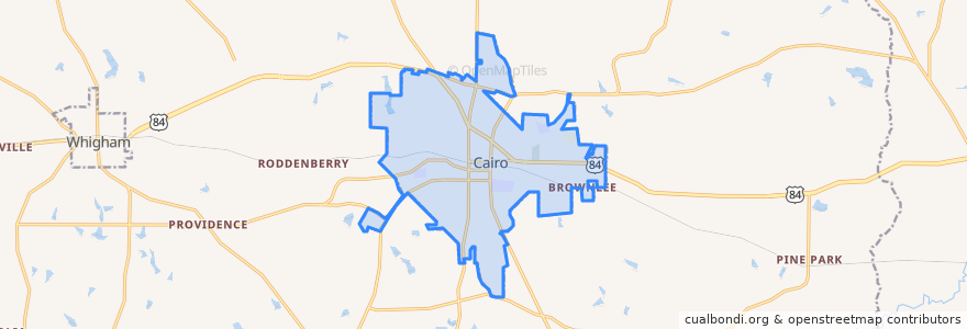 Mapa de ubicacion de Cairo.