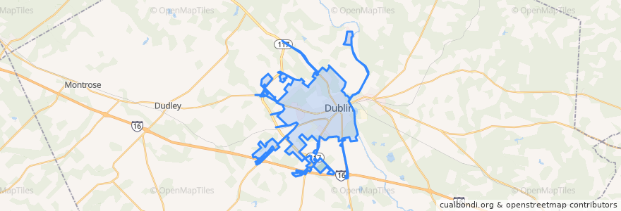 Mapa de ubicacion de Dublin.