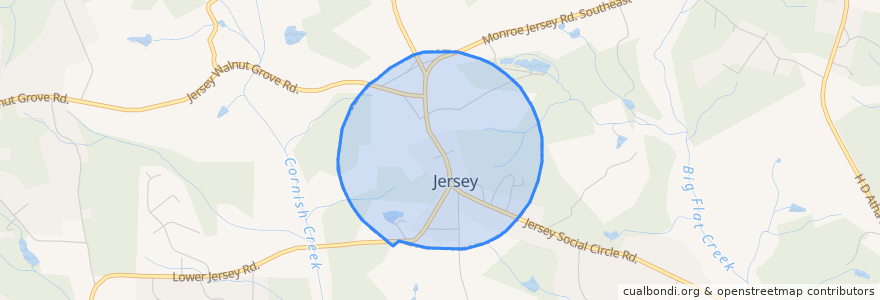 Mapa de ubicacion de Jersey.