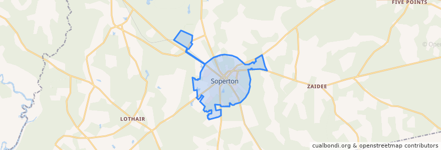 Mapa de ubicacion de Soperton.