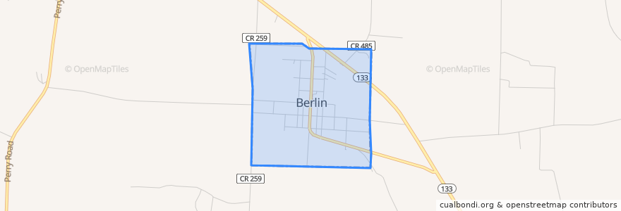 Mapa de ubicacion de Berlin.